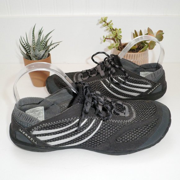 Merrell Shoes - Merrill Barefoot Pace Glove Black Vibram 8